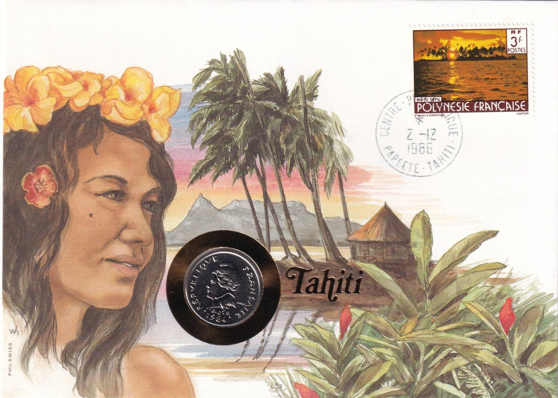 Tutti le monete: Münzbrief    Tahiti – Usato da Neuchâtel venduto da karlpierrino