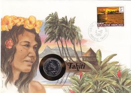 Münzbrief    Tahiti