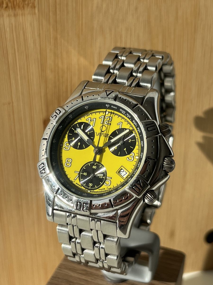 Venus Orologi: Venus Chronograph Swiss Made – Usato da Zollikofen venduto da Comcast 7