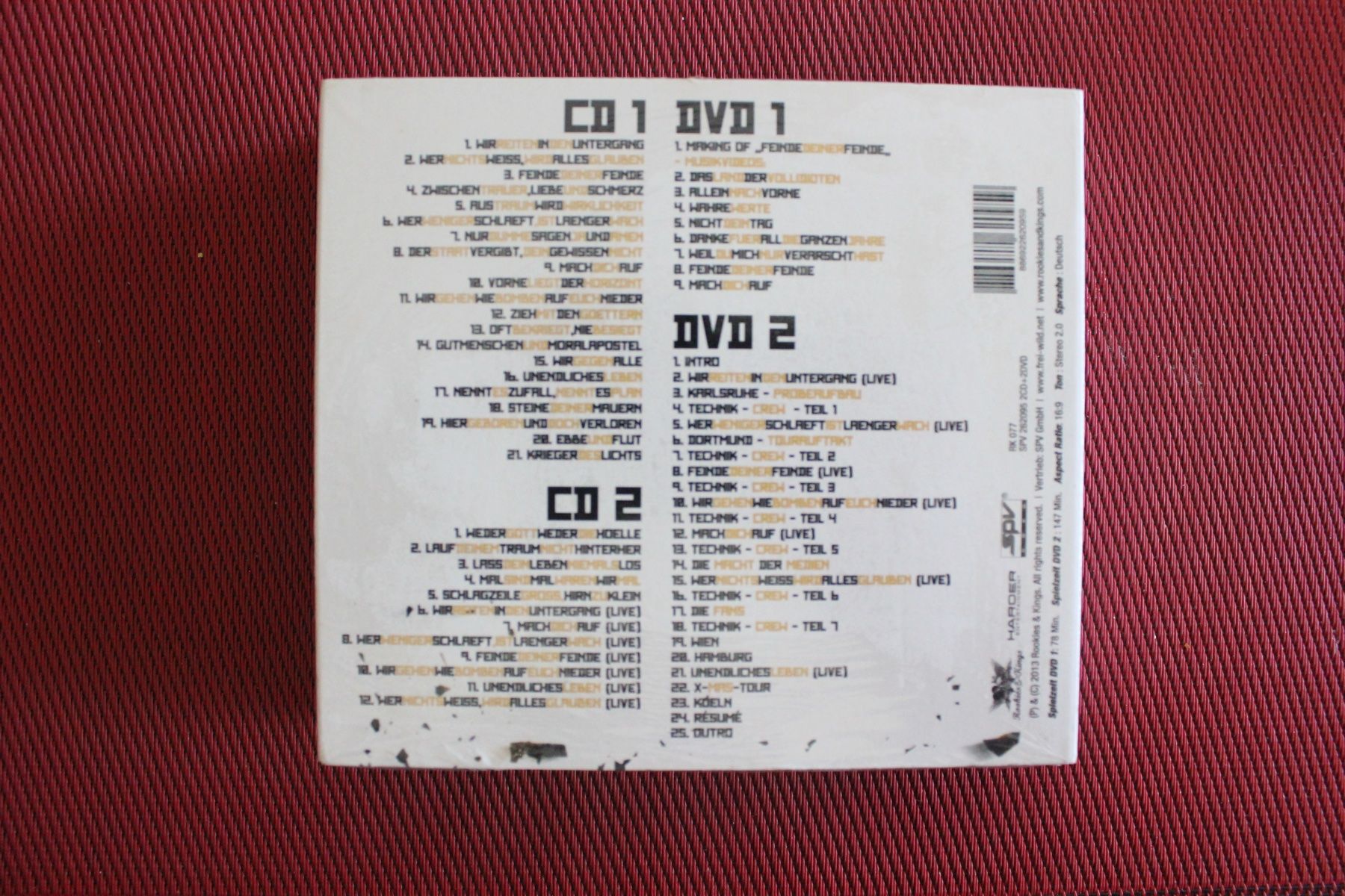 CDs: Feinde Deiner Feinde/Gold Edition [2 CD+ 2 DVD, Box-Set] Neu – Neu und originalverpackt aus Geroldswil von CD-Verkauf-2022 1