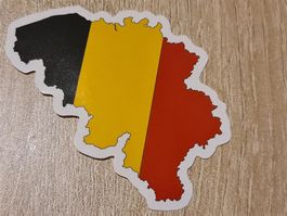 Sticker Aufkleber Belgien