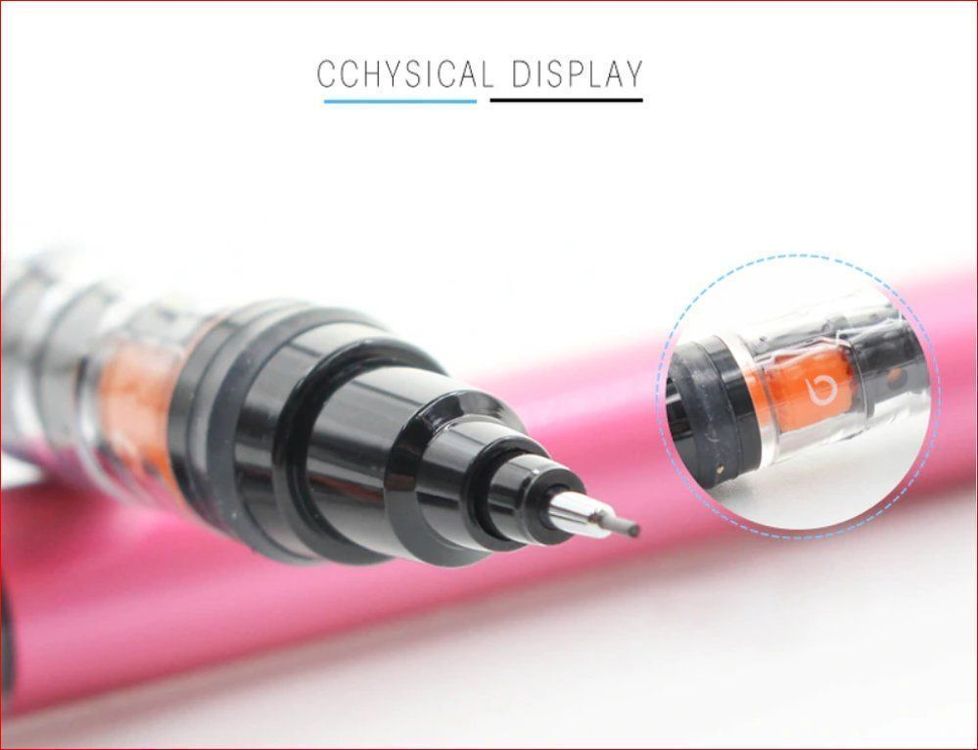 MUJI Holz Druckbleistift 0,5mm - Sechskant Design Mit Messingkomponenten