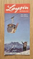 Alte Vintage Leysin Werbung Karte Suisse Schweiz Winter S...