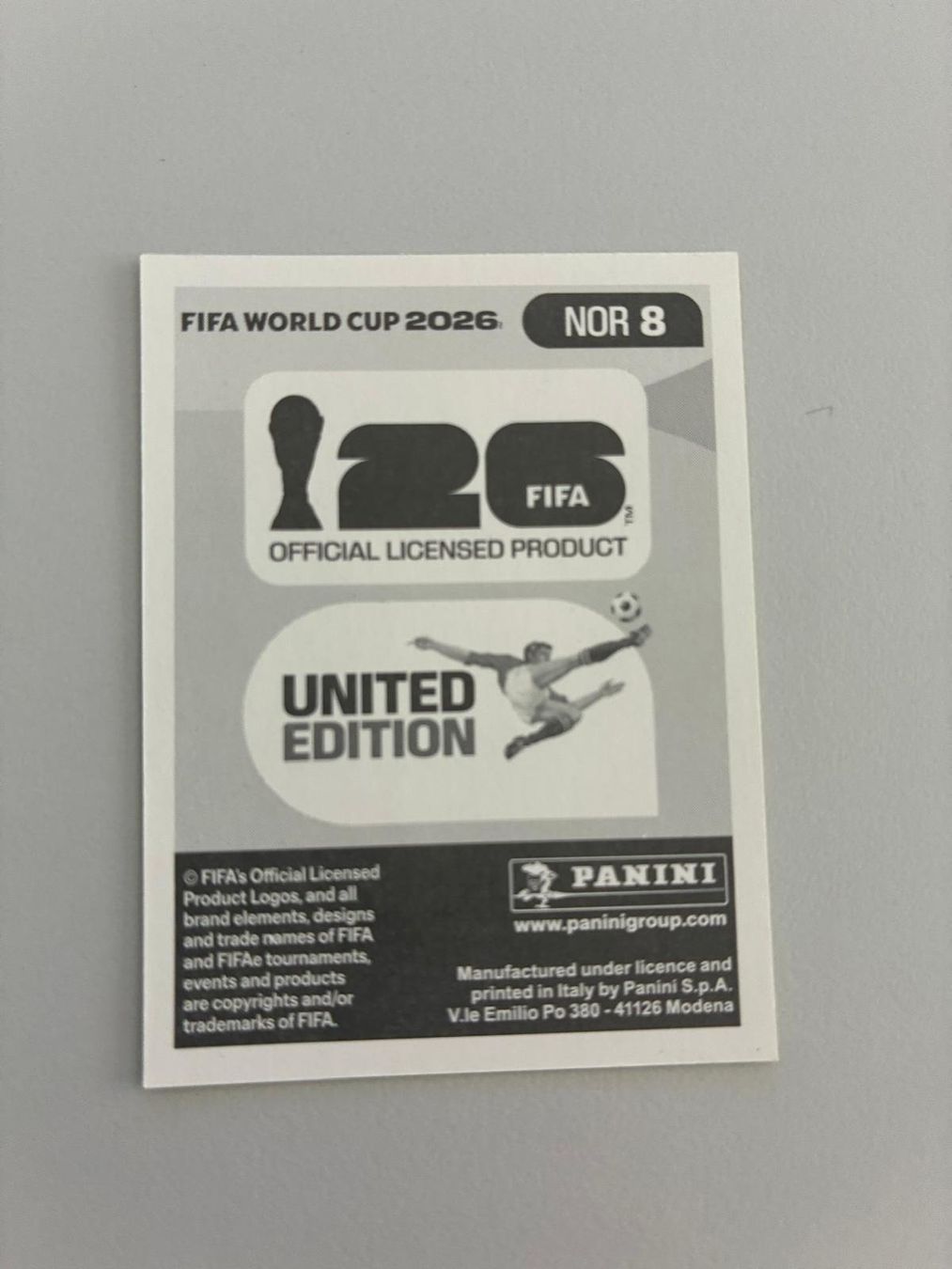 Panini Carte collezionabili: Carte panini 2026 - NOR 8 – Nuovo (secondo la descrizione) da La Neuveville venduto da Ibo2300 1
