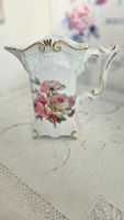 Antiker Porzellan Krug, Rosen Dekor, Shabby Chic Vintage