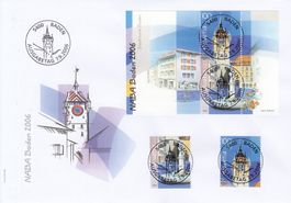 94-96 FDC mit Vollstempel Baden 7.9.06