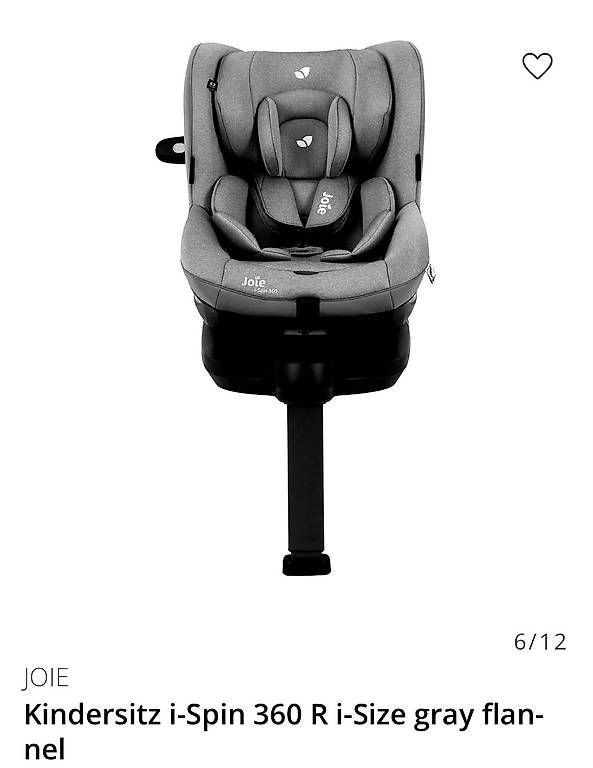 Seggiolini per auto: Seggiolone auto Joie 360 spin – Usato da Tenero venduto da chi_7y8t 4