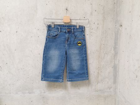 Short imitation jeans C&A, bleu denim, Batman, garçon, 128