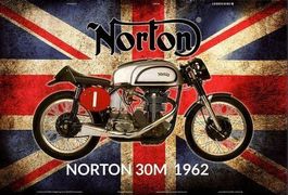 Blechschild-NORTON 30M 1962