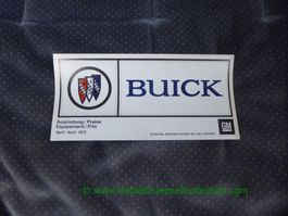 Buick Modellprogramm 1973/04 Prospekt deutsch/franz. GM-Biel