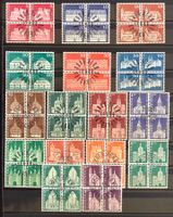 1964 - 68 - Baudenkmäler Im Viererblock ZNr 412 - 427 Gest.
