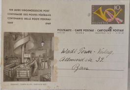 100 Jah. Eidgenossische Post /100 ans Postes Féd.  1849-1949
