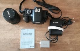 Canon EOS 450D Fotoausrüstung  Komplettset, wenig gebraucht