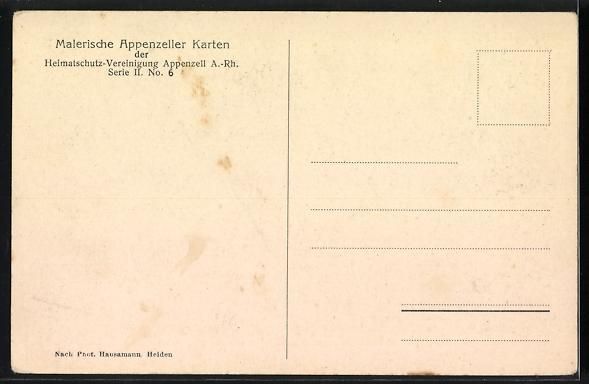 Cartes postales: AK Herisau, Idyll am alten Haus – D'occasion à Berlin par bartko-reher 1