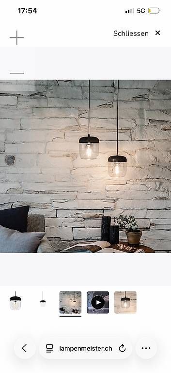 Lustres & lampes de plafonds: Pendelleuchte 3 flammig – D'occasion à Gümligen par ela.22 4