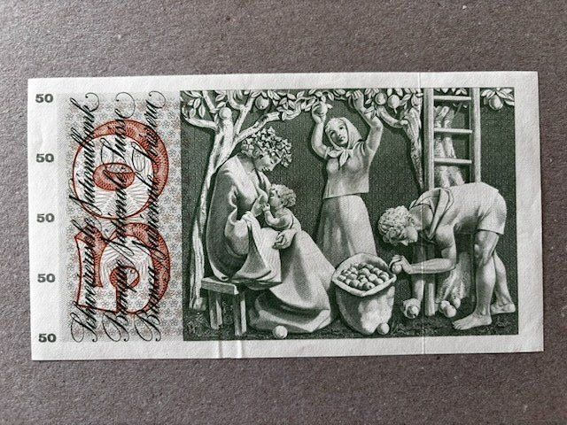 Billets de banque: 50-Franken-Note von 1974 – D'occasion à Zürich par Lenine 1