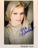 Nicholle Tom 1978- Die Nanny Autogramm signiert Foto 20x25cm
