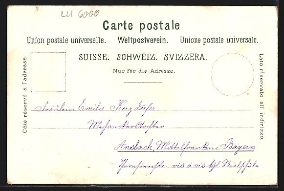 Cartoline postali: Litho Luzern, Gletschergarten, Stadtansi – Usato da Berlin venduto da bartko-reher 1