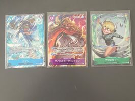 3 Japanische FullArt One piece