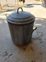 Eimer verzinkt mit Deckel 32 Liter gebrauchter Zustand