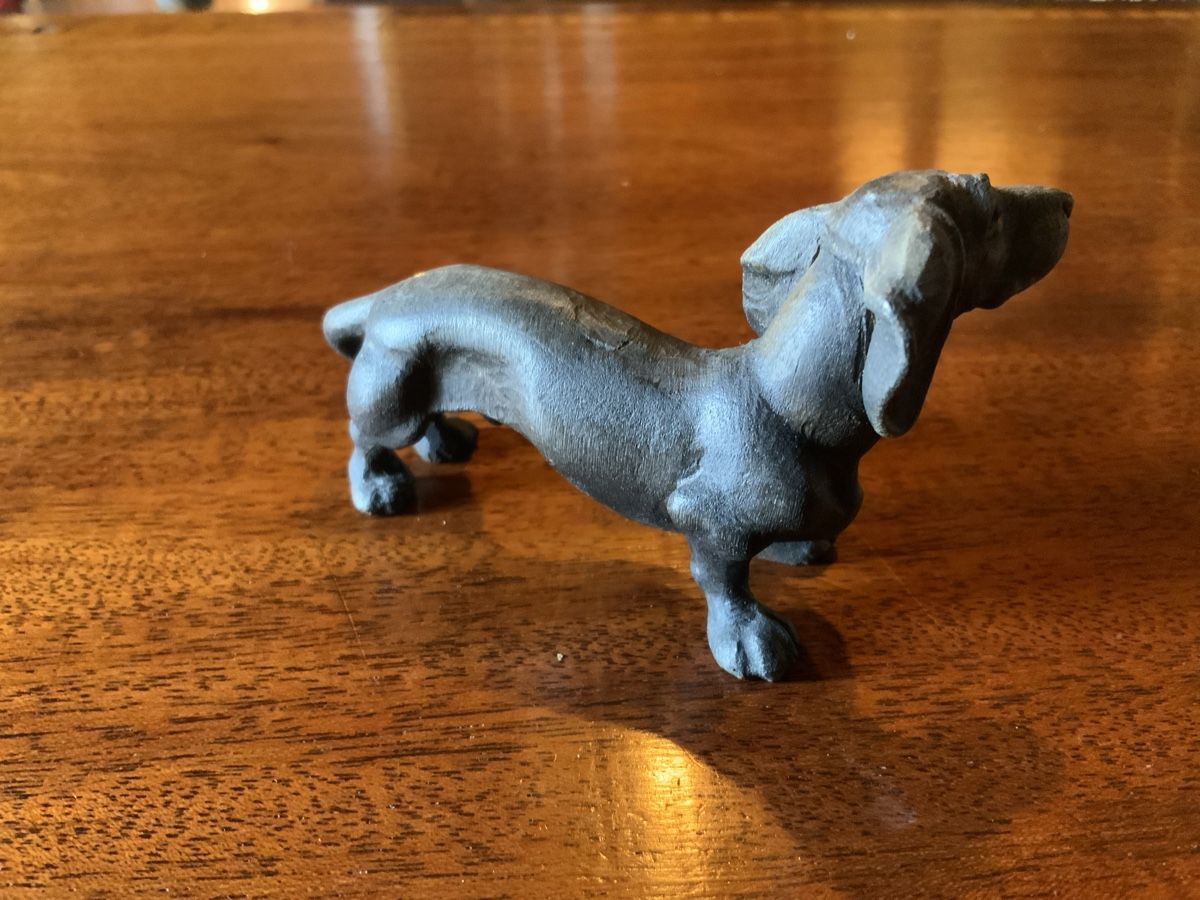 Figurines: Antike Biedermeier Brienzer Schnitzerei Dackel Dachshund – D'occasion à Dürnten par swissgart 5