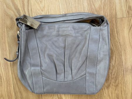 Handtasche Coccinelle Tasche Leder, grau, wie neu