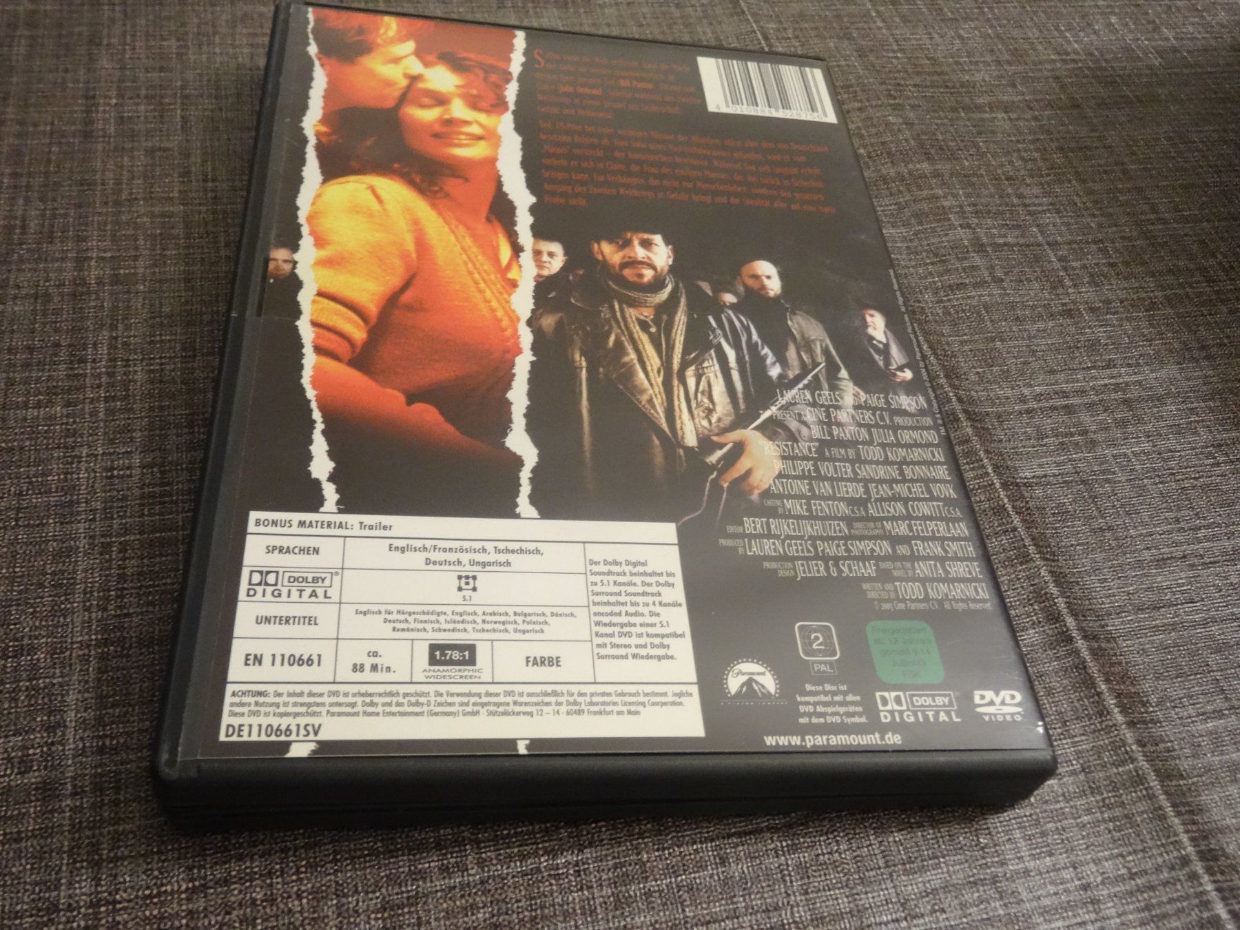 Alle DVDs: Resistance DVD mit Bill Paxton & Julia Ormond DVD – Gebraucht aus Olten von Disc-Verkauf 2