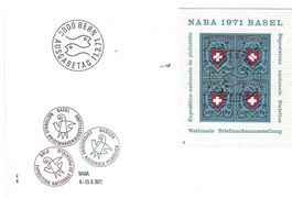 FDC  Viererblock 1971