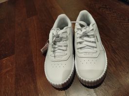 Neue Puma weisse Leder Schuhe, Gr. 36
