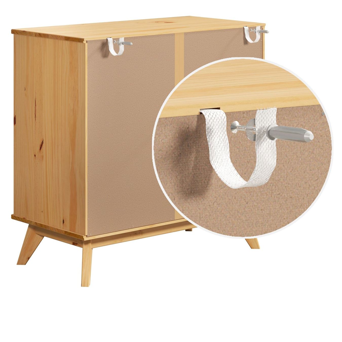 Cassettiere: Kommode Natur 80x40x79cm – Nuovo e nell'imballaggio originale da Winterthur venduto da aredo 6