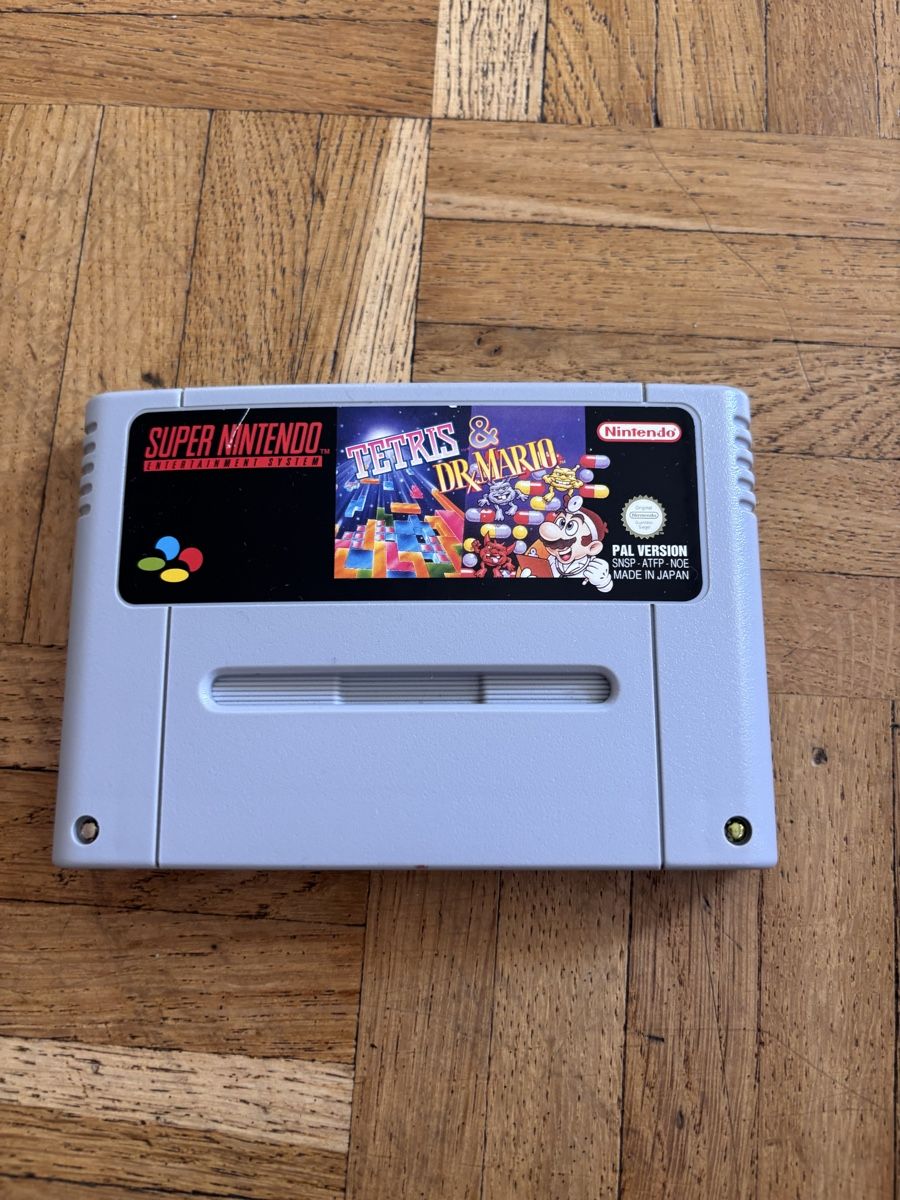 Nintendo Giochi: Super Nintendo Tetris & Dr Mario PAL Version Spiel – Usato da Jona venduto da SaF0da