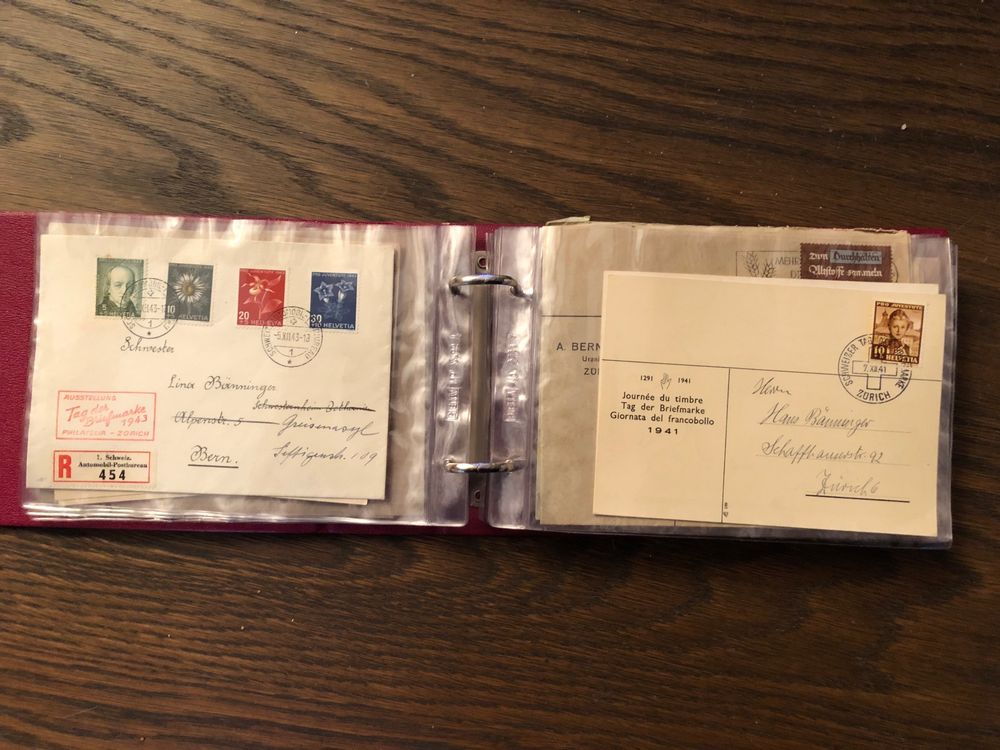 Album mit vielen alten Briefen, FDC, Tag der Briefmarke … (Gebraucht ...