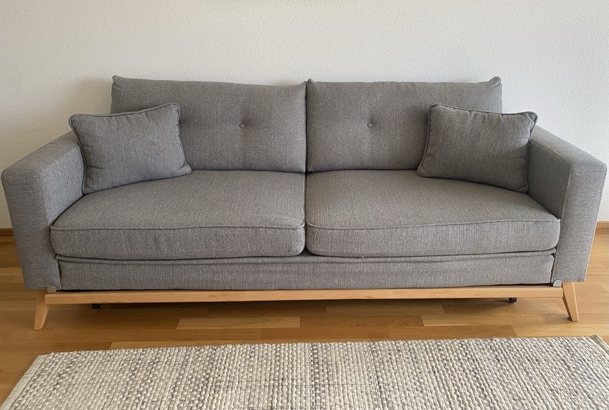 Sofas: Hellgraues Bettsofa Maison du Monde – Gebraucht aus Döttingen von serainasoler