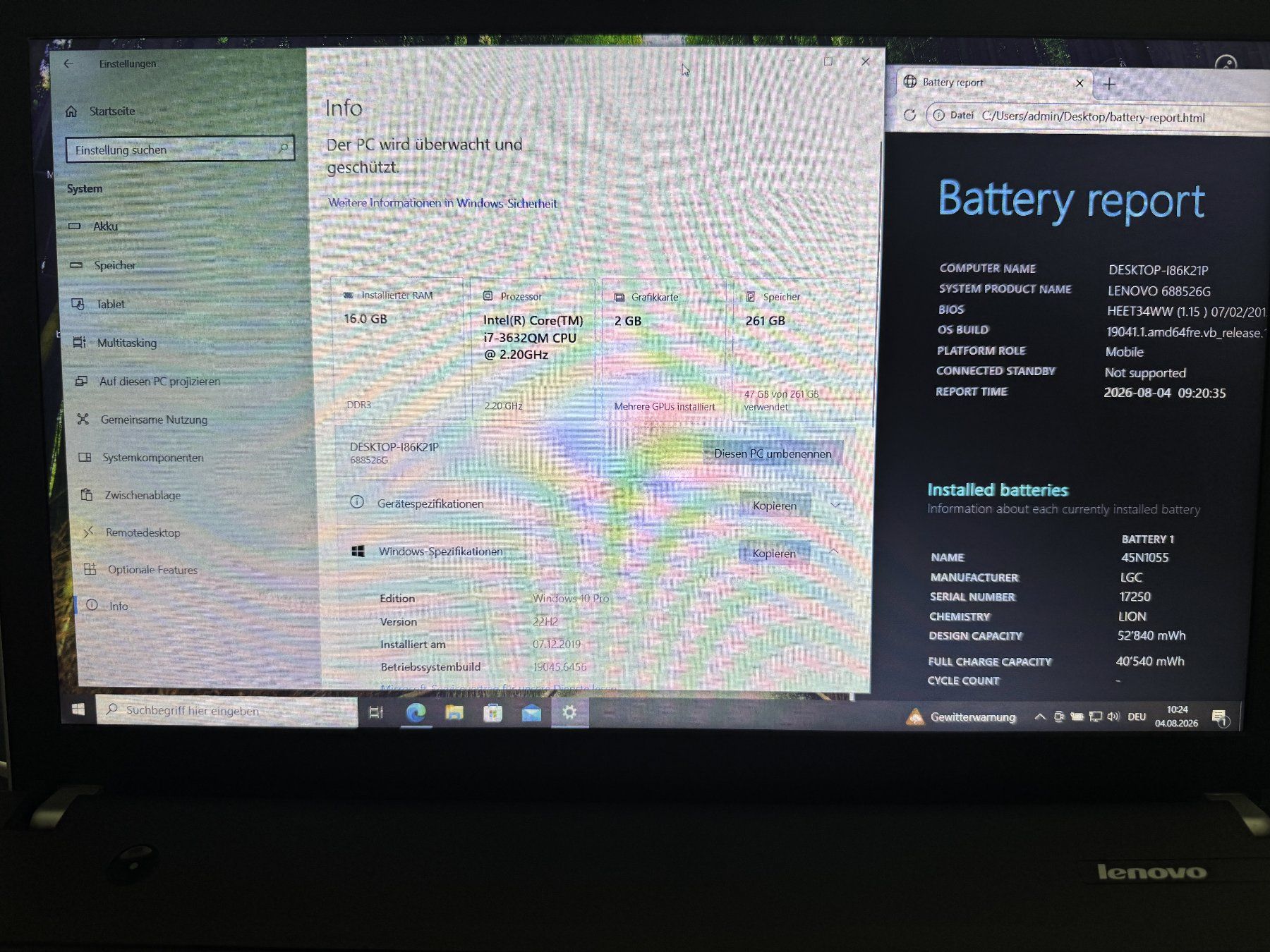 Lenovo Portables: Lenovo ThinkPad Edge E531 – D'occasion à Bremgarten AG par joker_eat_world 5