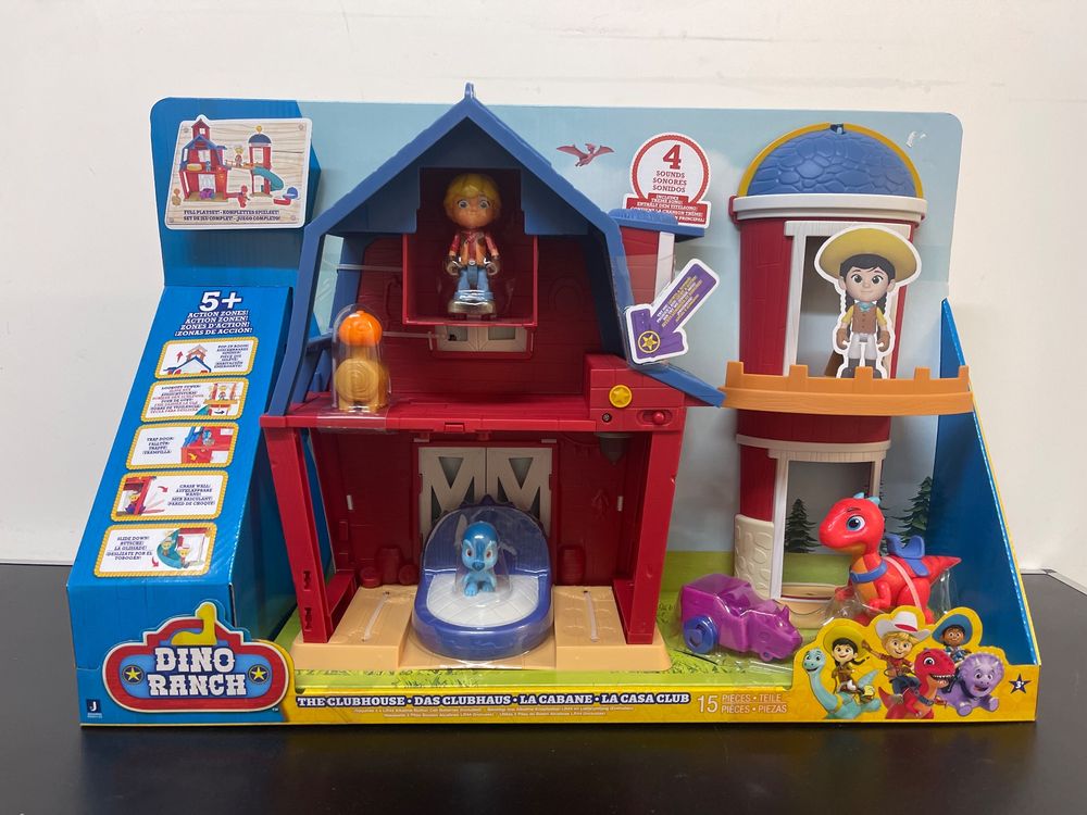 Neu Dino Ranch Spielset Scheune mit Figuren (1x) 1