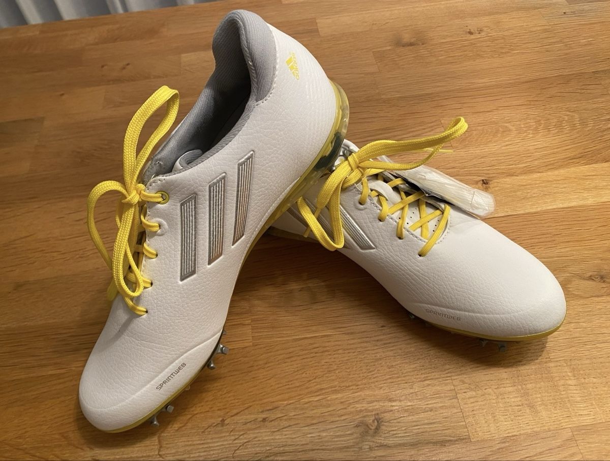 Adidas Scarpe da donna: Adidas Golfschuhe weiss/gelb Gr. 38 – Nuovo e nell'imballaggio originale da Steffisburg venduto da santra