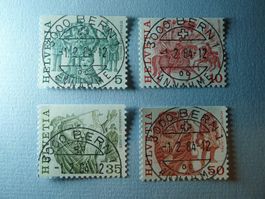 1984 Volksbräuche 594 bis 599 ET Vollstempel