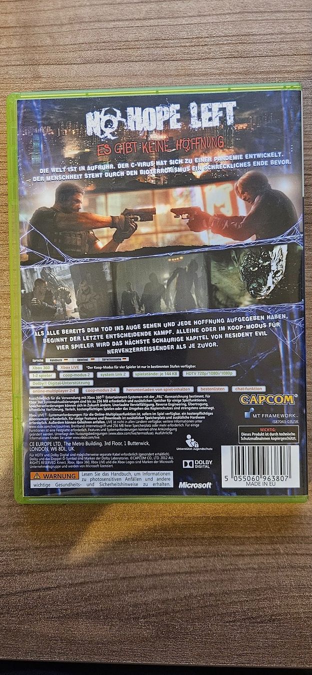 Microsoft Spiele: Resident Evil 6 – Gebraucht aus Winterthur von Men_in_black 1