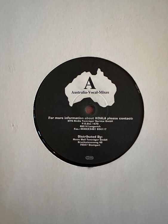 Koala Australia „Vocal Mixes“ Trance Vinyl Kaufen auf Ricardo