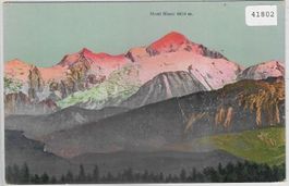 Mont Blanc von der Schweiz aus gesehen - Litho