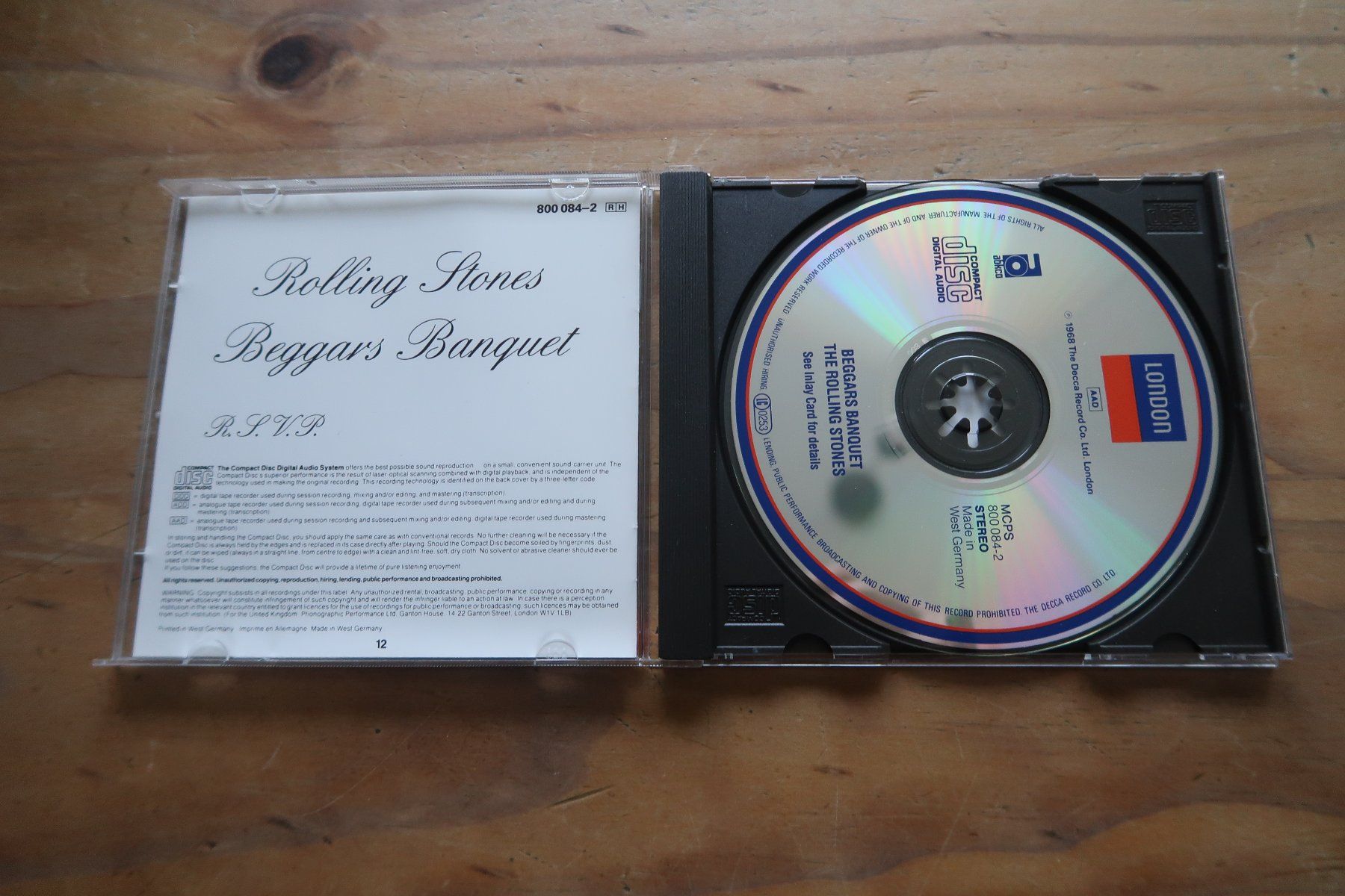 CD: THE ROLLING STONES - BEGGARS BANQUET -  CD – Usato da Basel venduto da Patiscat 3