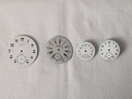 Zifferblätter für Taschenuhren – 4 Stück Chronometre Zenith.