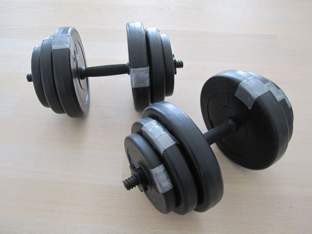 Hantelscheibe 30 Kg Kurzhantel-Set 30 Kg – Inkl. Scheiben & Sternverschlüssen, Für Krafttraining Zu Hause Hantelset Mit Scheiben