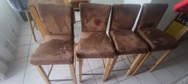 4x Barstühle Braun