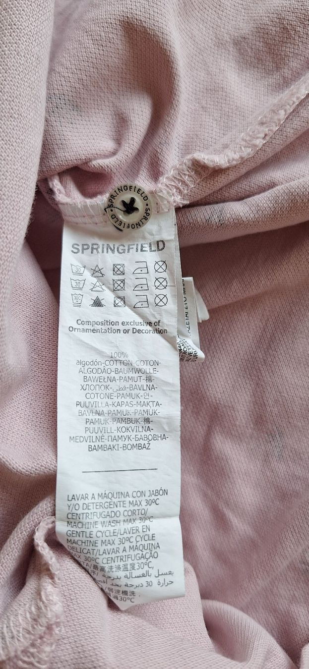 Polos: Springfield, polo rose – Neuf avec emballage d'origine à Lussery-Villars par pousinete02 2