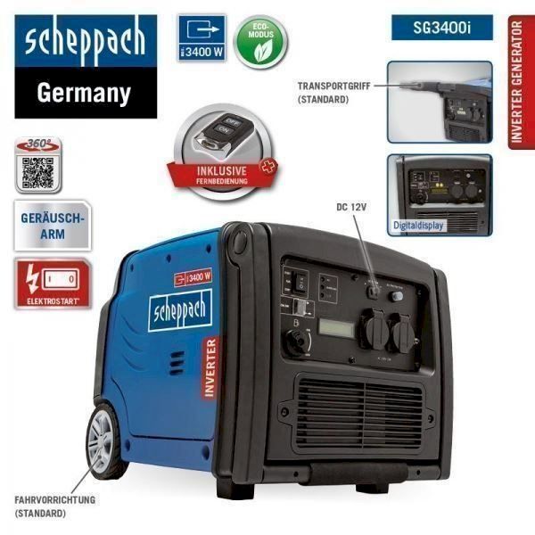 Scheppach Generatori di corrente: Scheppach Stromerzeuger SG3400i – Nuovo e nell'imballaggio originale da Bottighofen venduto da zaap