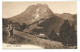 Käseträger im Greyerzerland FR Le Moléson - Froideville 1914