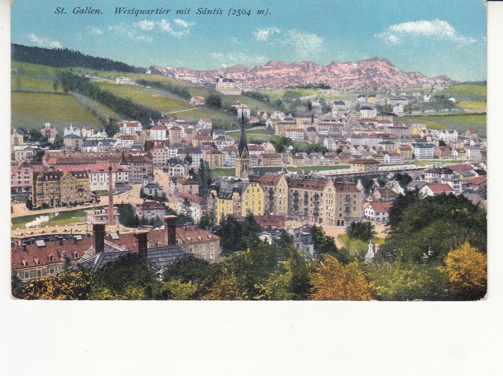 Cartoline postali: St. Gallen West 1912 – Usato da Bürglen TG venduto da StampGraf