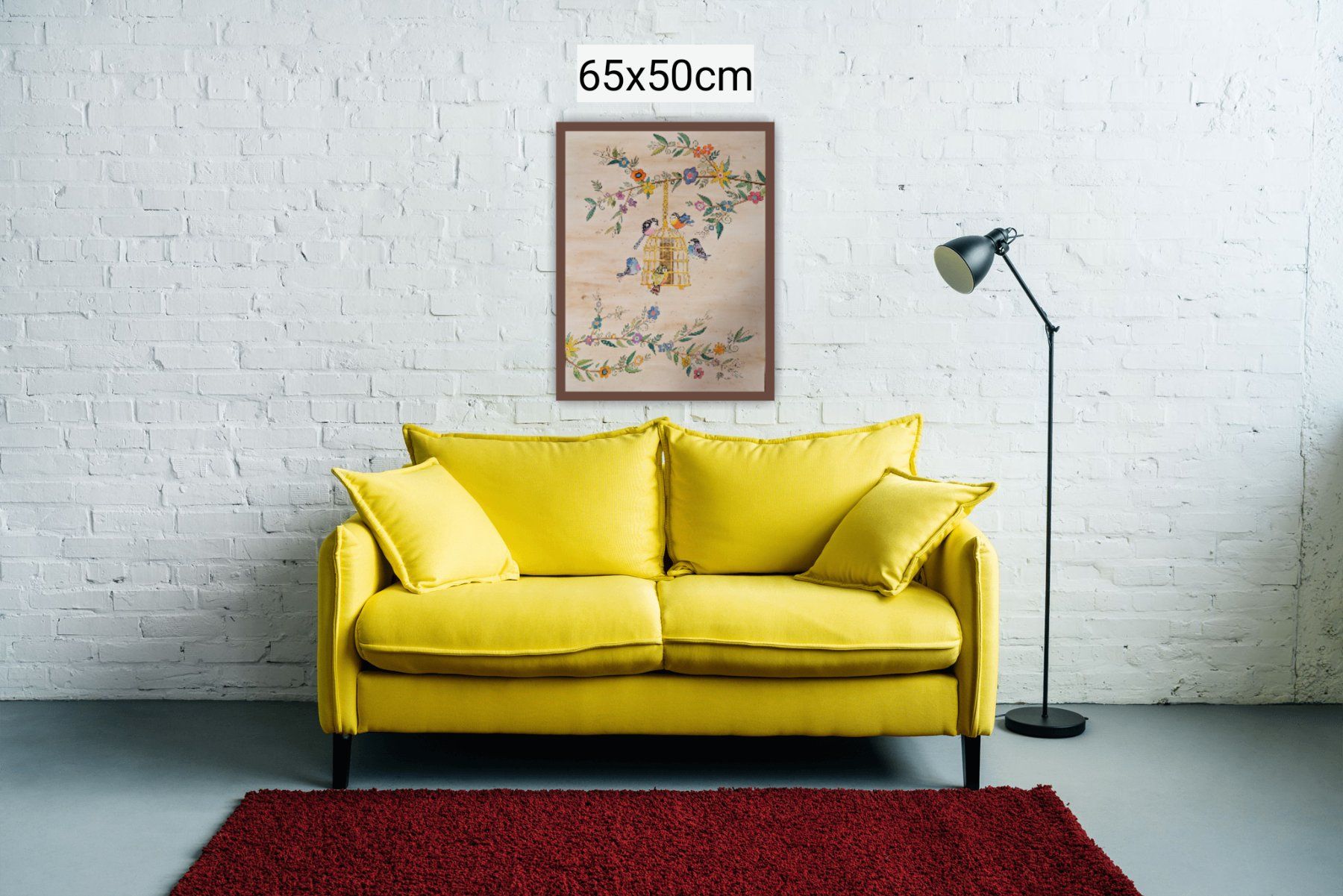 Gemälde: Original Aquarell Bild "Vögeli" von mir gemalt – Neu und originalverpackt aus Wittenbach von Mary.M.Boesch 1