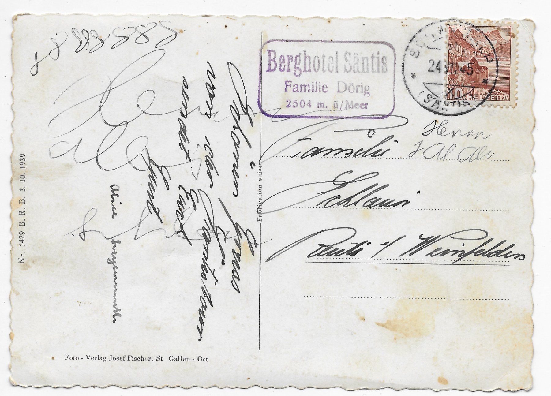 Cartoline postali: Observatorium auf dem Säntis – Usato da Hefenhofen venduto da Richsalz 1